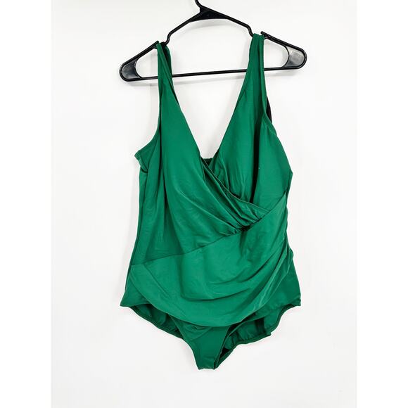 Miraclesuit Oceanus Emerald Green One Piece Slimming Swimsuit Plus Size 24W NWOT - Picture 3 of 7